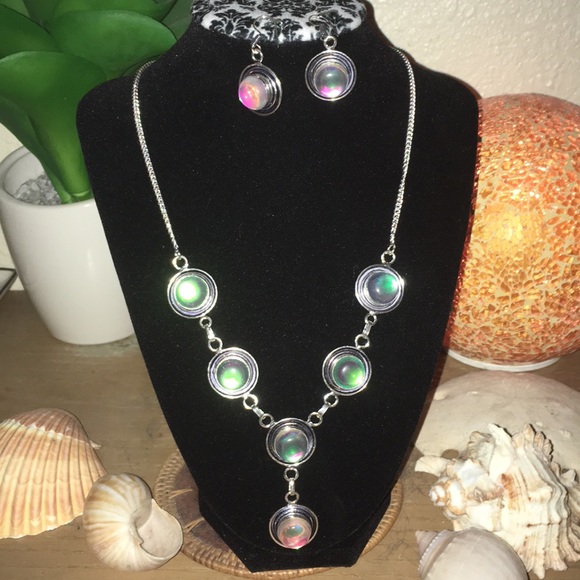 Rainbow Fire Topaz Set - Picture 2 of 5